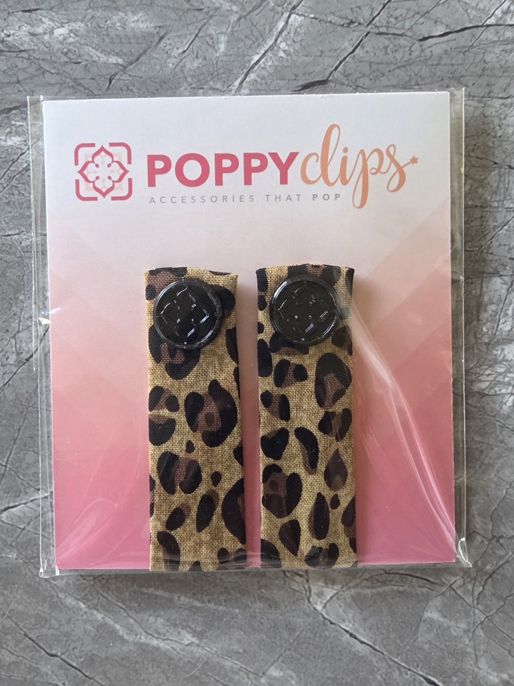 PoppyClips Fashion Accessory in Leopard Print
